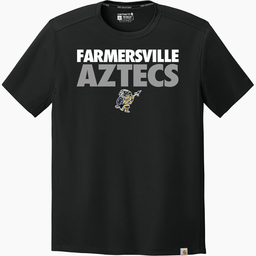 FARMERSVILLE HIGH SCHOOL AZTECS <span class="pdp-name-mascot">FARMERSVILLE AZTECS</span> Carhartt Men's Force Sun Defender Short Sleeve T-Shirt