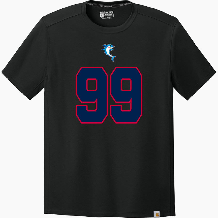 French-American School of New York - Online Store <span class="pdp-name-mascot">French-American School Sharks</span> Carhartt Men's Force Sun Defender Short Sleeve T-Shirt