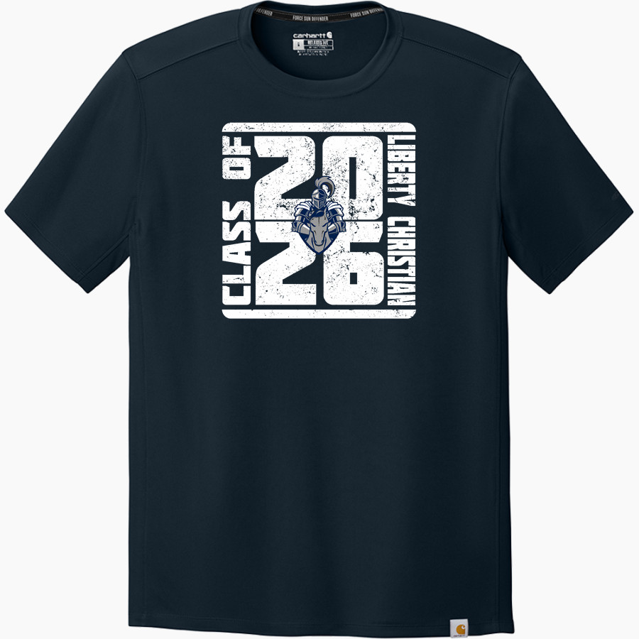 Liberty Christian Warriors <span class="pdp-name-mascot">Liberty Christian Warriors</span> Carhartt Men's Force Sun Defender Short Sleeve T-Shirt