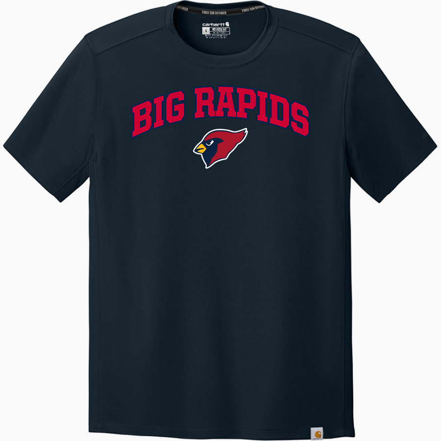 Big Rapids Cardinals <span class="pdp-name-mascot">Big Rapids Cardinals</span> Carhartt Men's Force Sun Defender Short Sleeve T-Shirt