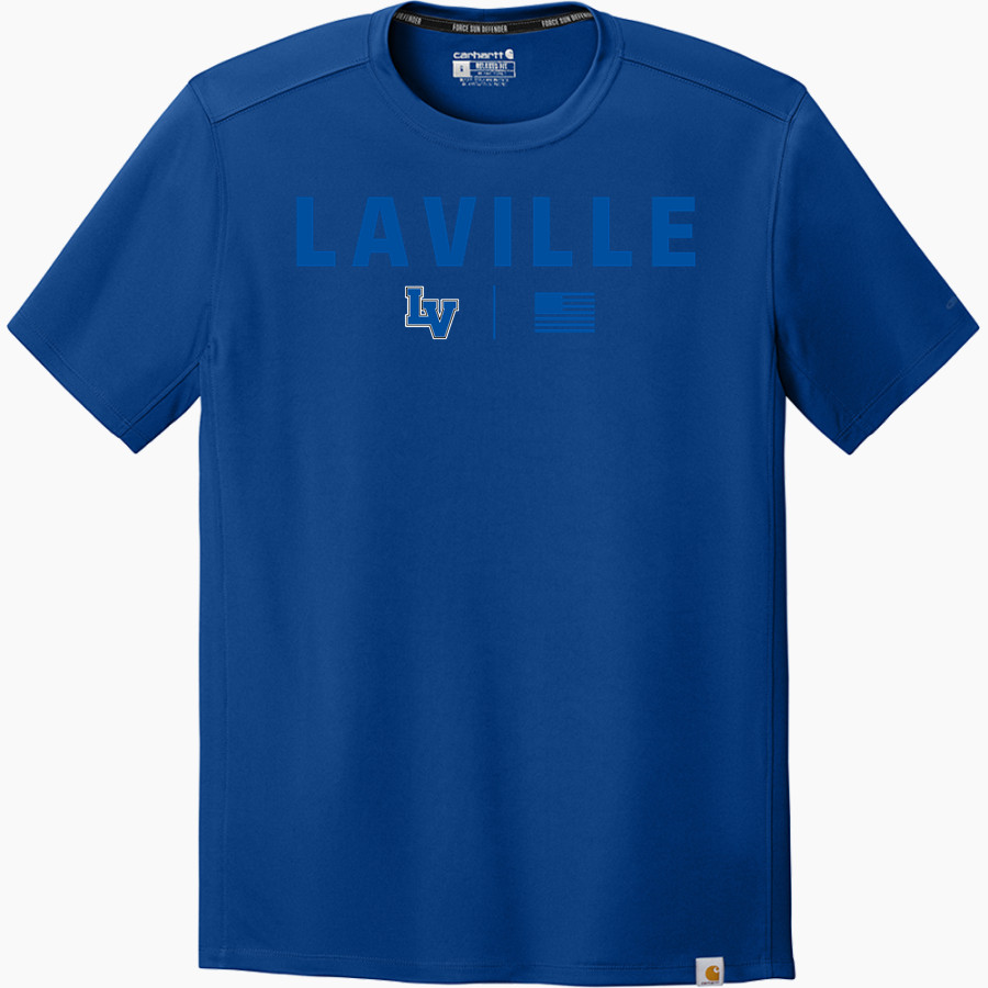 LAVILLE HIGH SCHOOL LANCERS <span class="pdp-name-mascot">LAVILLE LANCERS</span> Carhartt Men's Force Sun Defender Short Sleeve T-Shirt
