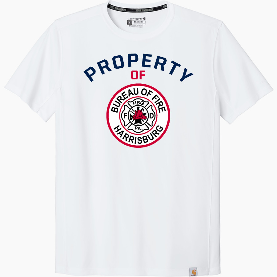 Bureau Of Fire Harrisburg Department <span class="pdp-name-mascot">Bureau Of Fire Harrisburg Department</span> Carhartt Men's Force Sun Defender Short Sleeve T-Shirt