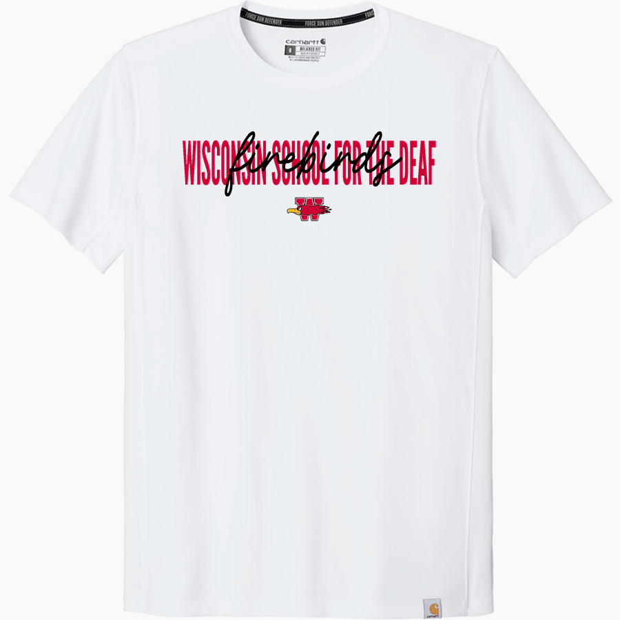 Wisconsin School For The Deaf Firebirds <span class="pdp-name-mascot">Wisconsin School For The Deaf Firebirds</span> Carhartt Men's Force Sun Defender Short Sleeve T-Shirt
