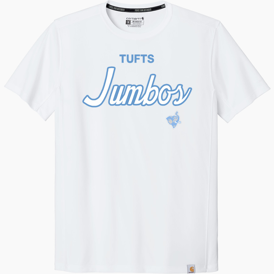 Tufts Jumbos <span class="pdp-name-mascot">Tufts University Jumbos</span> Carhartt Men's Force Sun Defender Short Sleeve T-Shirt