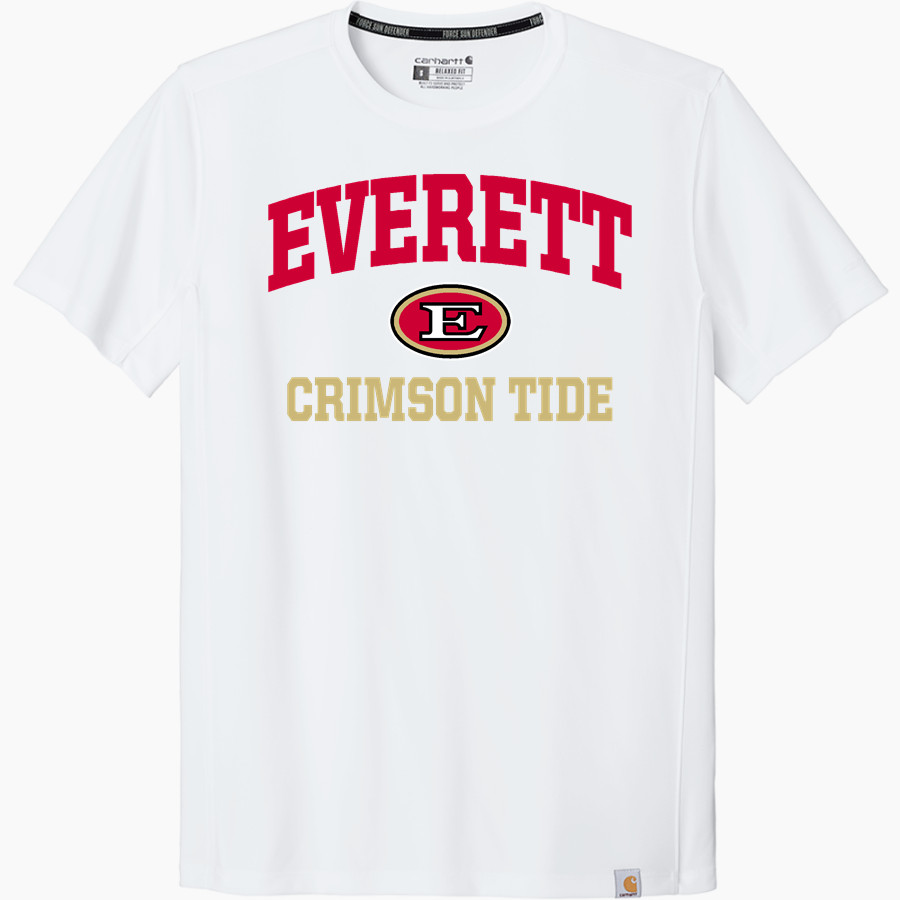 EVERETT HIGH SCHOOL CRIMSON TIDE Carhartt Men's Force Sun Defender Short Sleeve T-Shirt