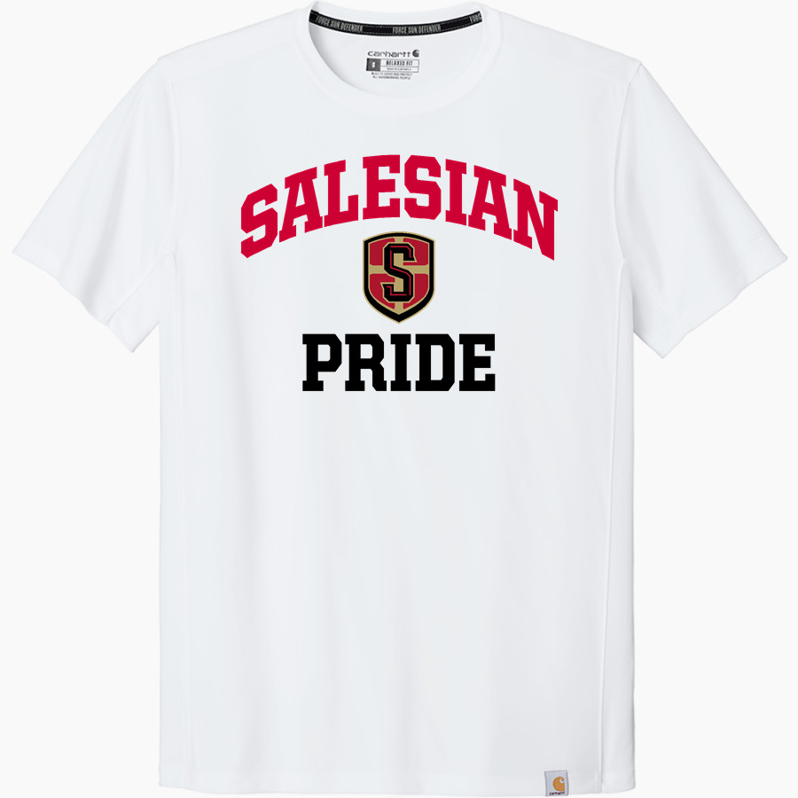 Salesian College Preparatory Online Store <span class="pdp-name-mascot">Salesian Pride</span> Carhartt Men's Force Sun Defender Short Sleeve T-Shirt