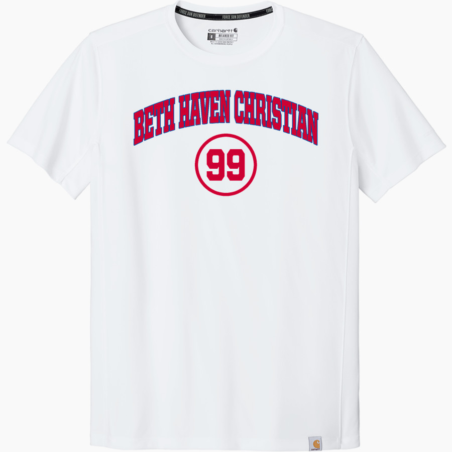 BETH HAVEN CHRISTIAN School Online Apparel Store <span class="pdp-name-mascot">BETH HAVEN CHRISTIAN BEARCATS</span> Carhartt Men's Force Sun Defender Short Sleeve T-Shirt