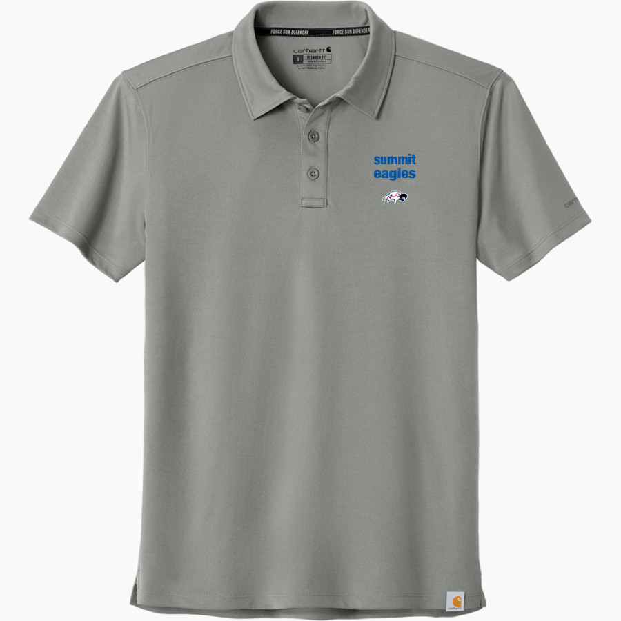 SUMMIT CHRISTIAN ACADEMY EAGLES Carhartt Men's Force Sun Defender Polo