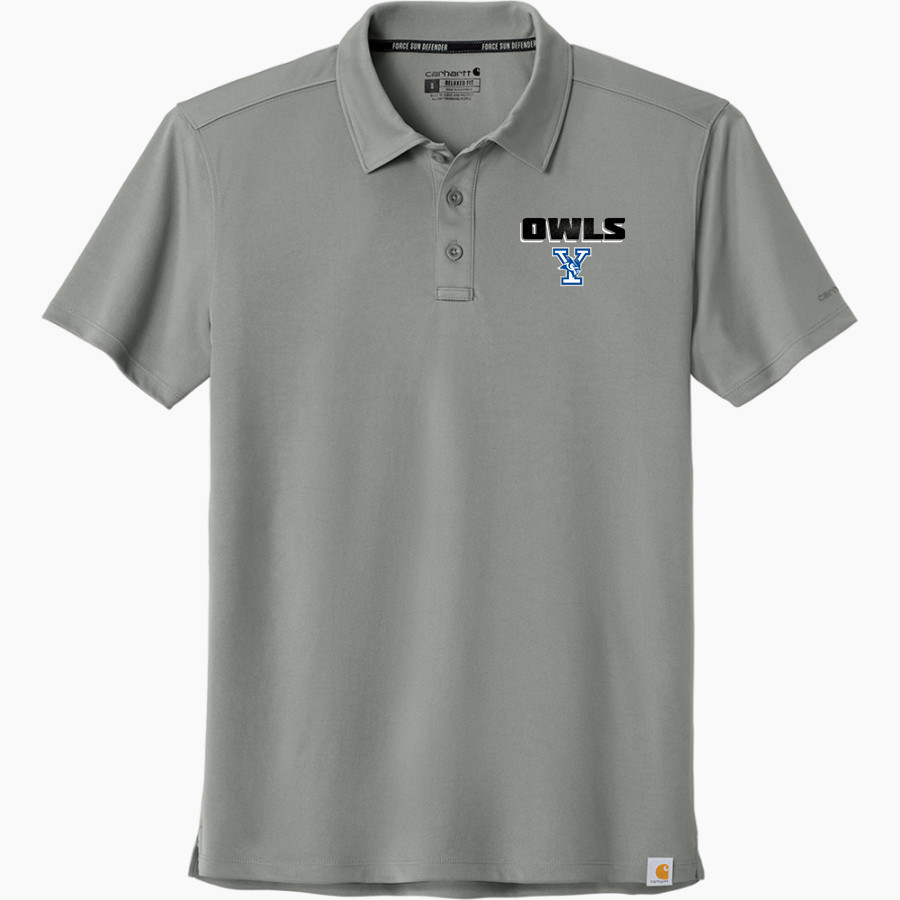 YANTIS HIGH SCHOOL OWLS Carhartt Men's Force Sun Defender Polo