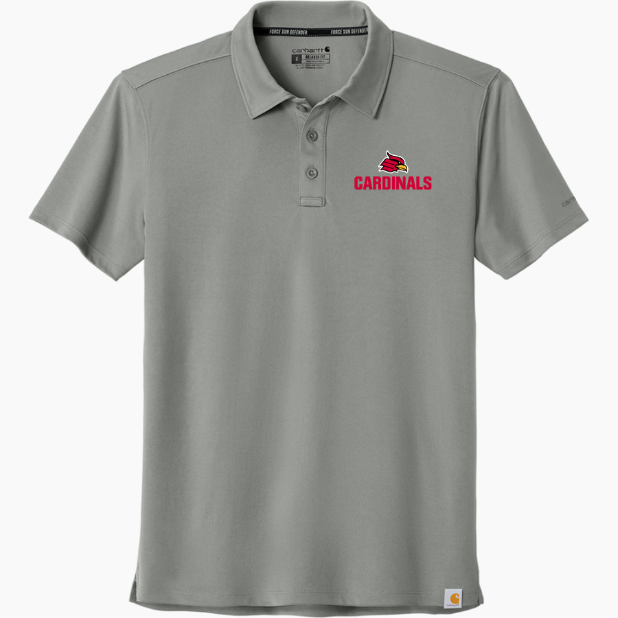 Wheeling University Cardinals Online Store Carhartt Men's Force Sun Defender Polo