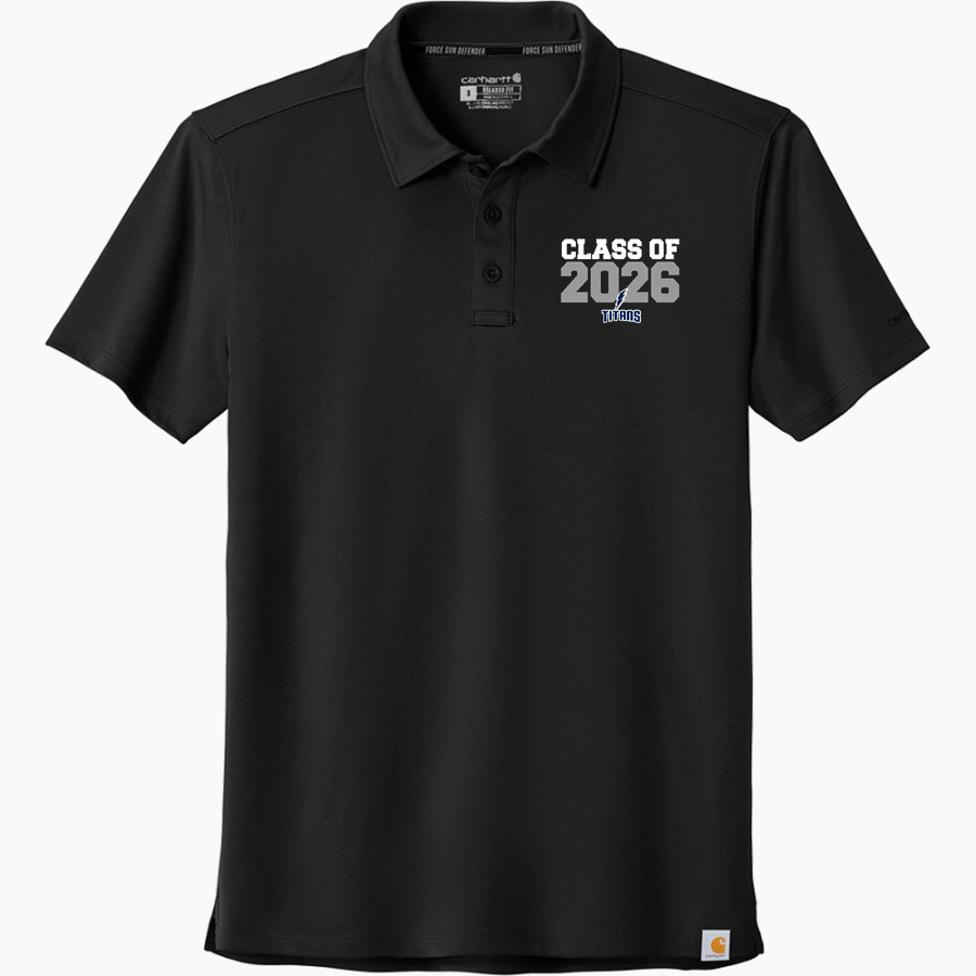 HUMBOLDT-TABLE ROCK-STEINAUER TITANS Carhartt Men's Force Sun Defender Polo