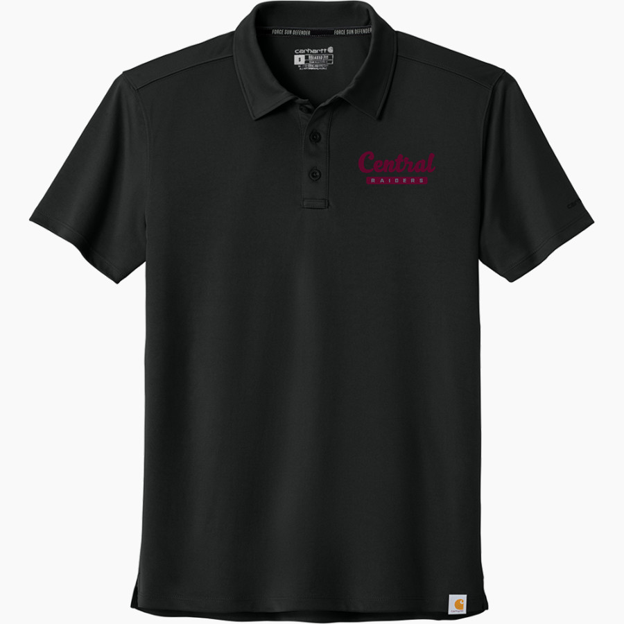 CENTRAL HIGH SCHOOL RAIDERS <span class="pdp-name-mascot">CENTRAL RAIDERS</span> Carhartt Men's Force Sun Defender Polo