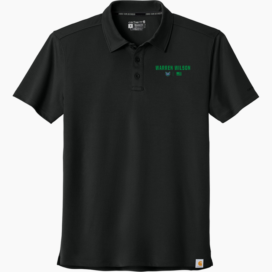 Warren Wilson Owls Carhartt Men's Force Sun Defender Polo