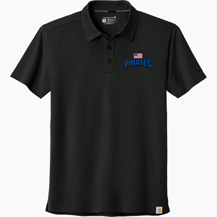 Wheatland High School Pirates Carhartt Men's Force Sun Defender Polo