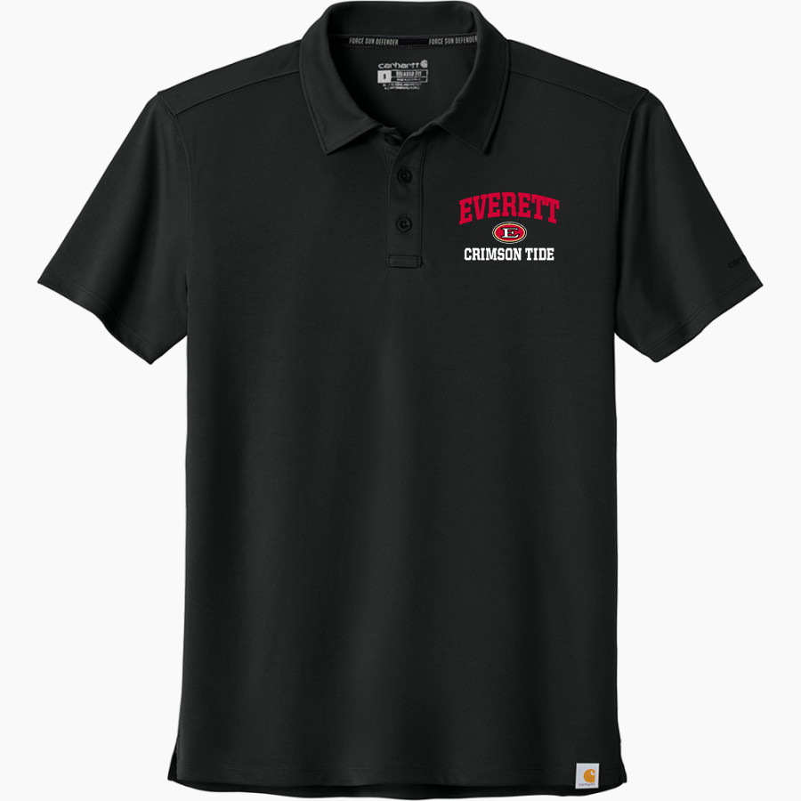 EVERETT HIGH SCHOOL CRIMSON TIDE Carhartt Men's Force Sun Defender Polo