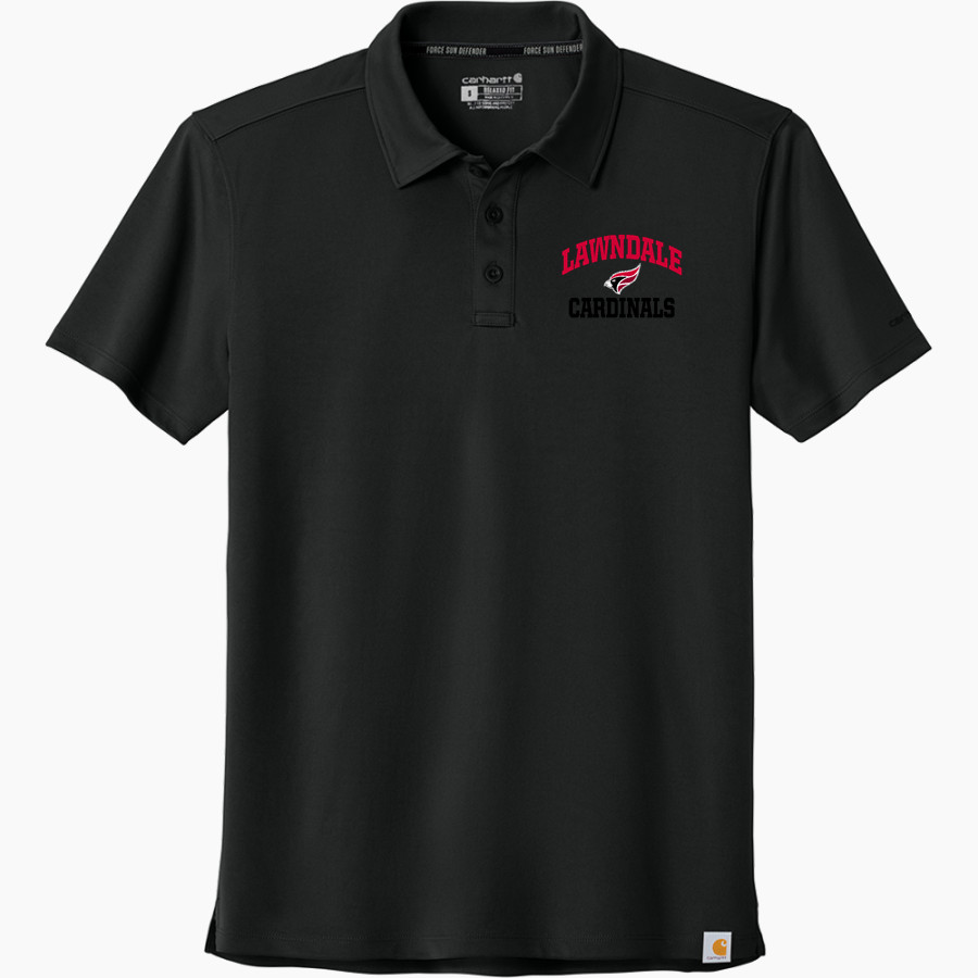 LAWNDALE HIGH SCHOOL CARDINALS <span class="pdp-name-mascot">LAWNDALE CARDINALS</span> Carhartt Men's Force Sun Defender Polo
