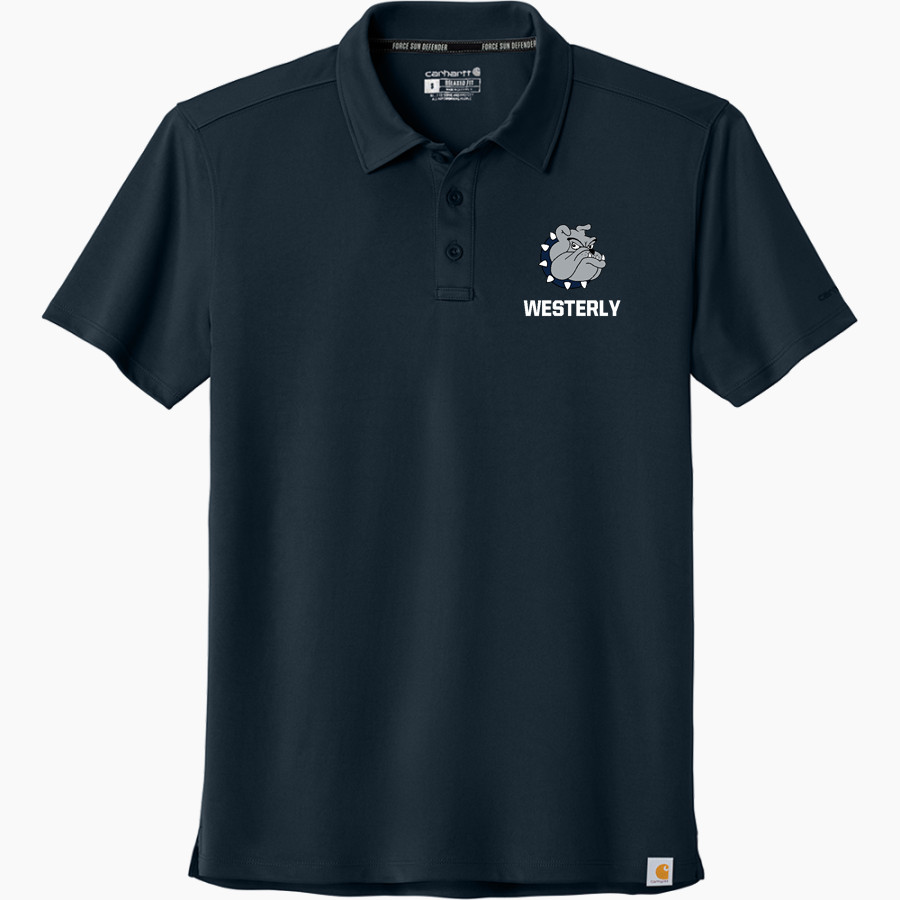 Westerly Bulldogs <span class="pdp-name-mascot">Westerly Bulldogs</span> Carhartt Men's Force Sun Defender Polo