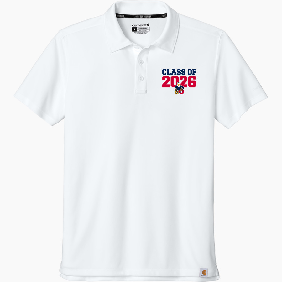 Oswalt Eagles Carhartt Men's Force Sun Defender Polo
