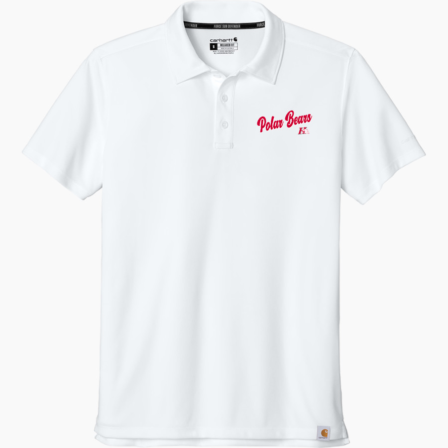 HORTONVILLE HIGH SCHOOL POLAR BEARS <span class="pdp-name-mascot">HORTONVILLE POLAR BEARS</span> Carhartt Men's Force Sun Defender Polo