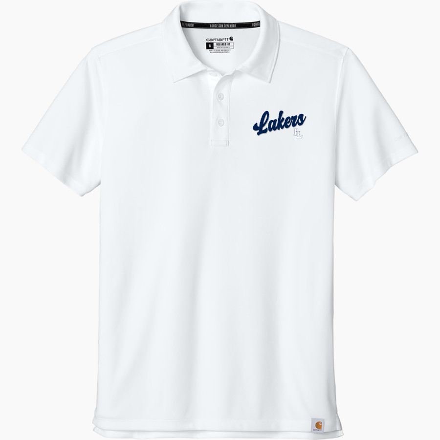 La Lumiere School Lakers Online Store <span class="pdp-name-mascot">La Lumiere Lakers</span> Carhartt Men's Force Sun Defender Polo