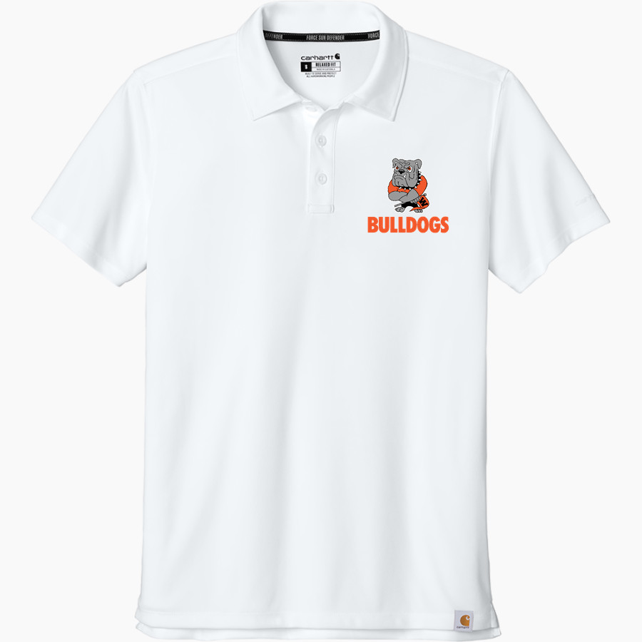 WATERLOO HIGH SCHOOL BULLDOGS <span class="pdp-name-mascot">WATERLOO BULLDOGS</span> Carhartt Men's Force Sun Defender Polo
