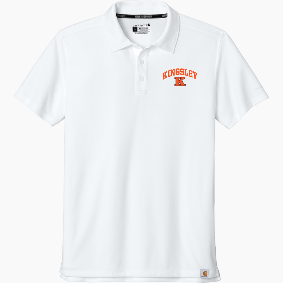 KINGSLEY HIGH SCHOOL STAGS <span class="pdp-name-mascot">KINGSLEY AREA STAGS</span> Carhartt Men's Force Sun Defender Polo