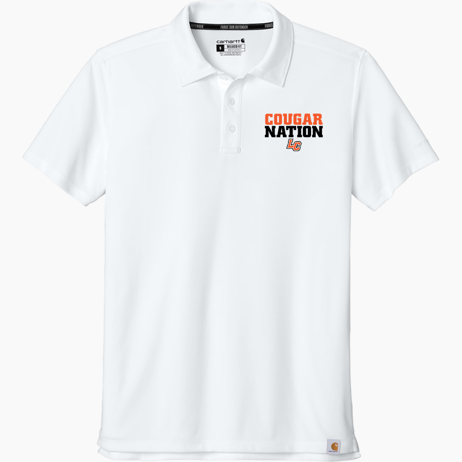 Lassen Community College Cougars <span class="pdp-name-mascot">Lassen Community College Cougars</span> Carhartt Men's Force Sun Defender Polo