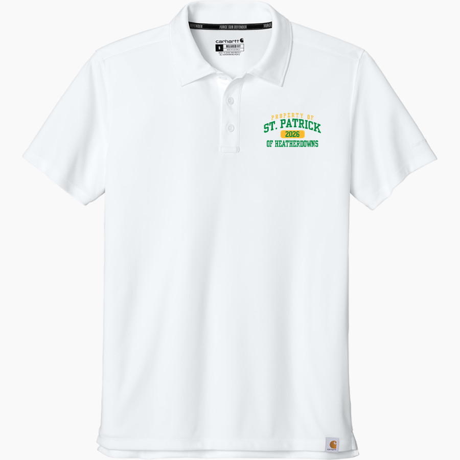 St. Patrick of Heatherdowns Irish <span class="pdp-name-mascot">St. Patrick of Heatherdowns Irish</span> Carhartt Men's Force Sun Defender Polo