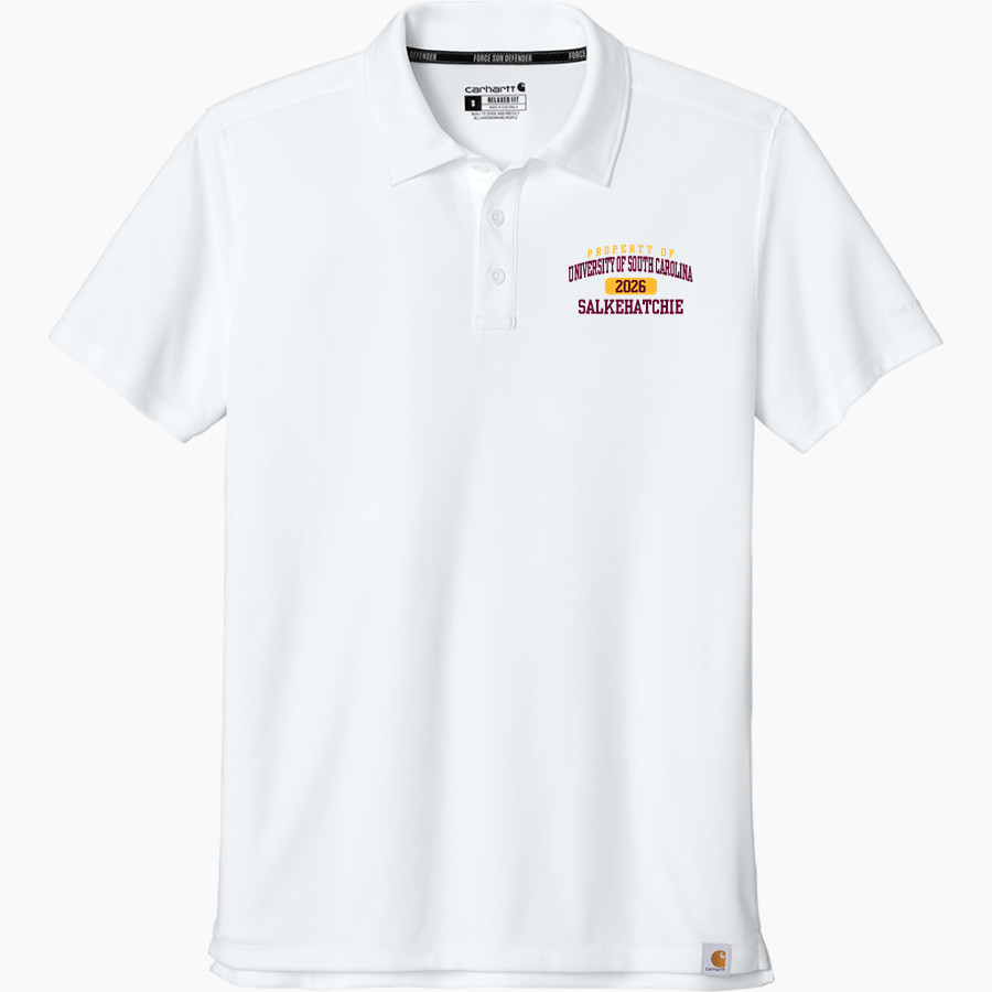 USC SALKEHATCHIE Indians Carhartt Men's Force Sun Defender Polo