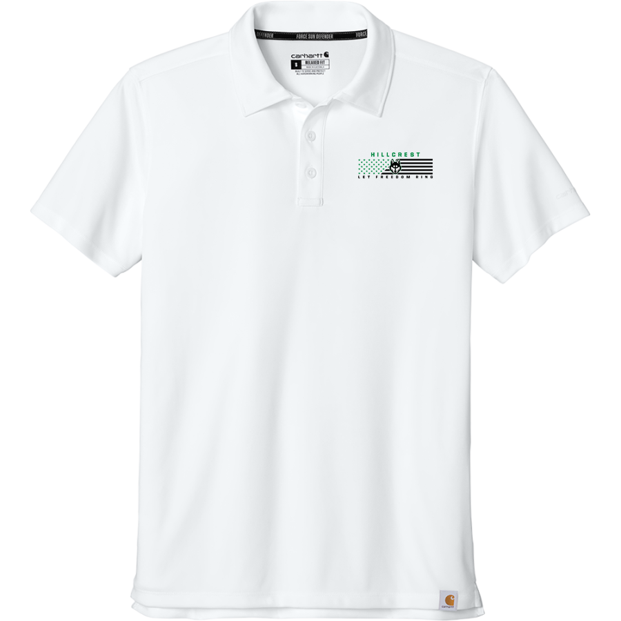 HILLCREST HIGH SCHOOL HUSKIES <span class="pdp-name-mascot">HILLCREST HUSKIES</span> Carhartt Men's Force Sun Defender Polo