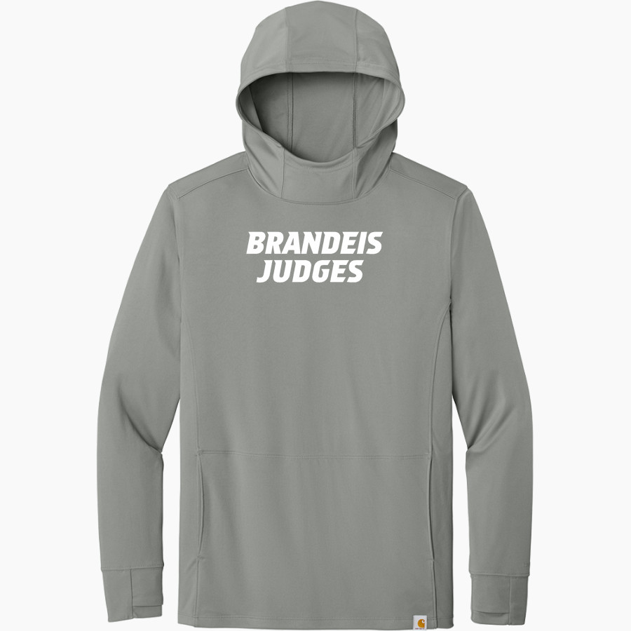Brandeis Judges Online Store <span class="pdp-name-mascot">Brandeis Judges</span> Carhartt Men's Force Sun Defender Long Sleeve Hooded T-Shirt