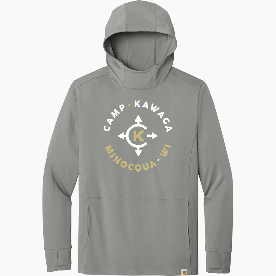 Camp Kawaga Sideline Store <span class="pdp-name-mascot">Camp Kawaga</span> Carhartt Men's Force Sun Defender Long Sleeve Hooded T-Shirt