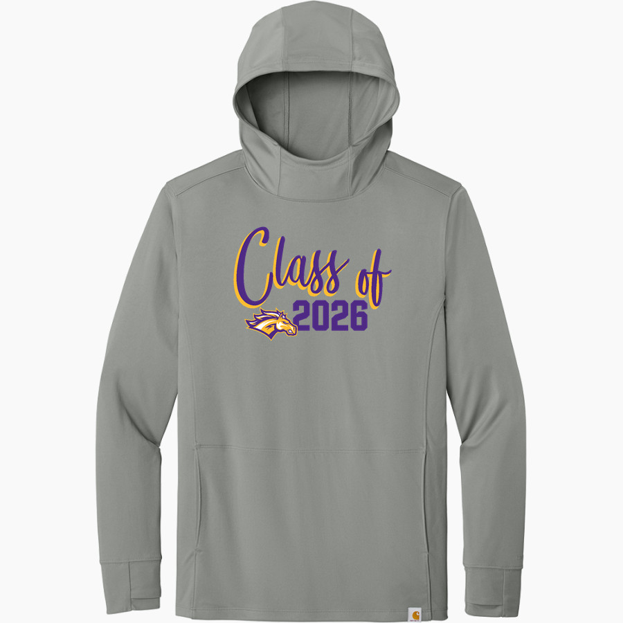 Rolling Meadows Mustangs <span class="pdp-name-mascot">Rolling Meadows High School Mustangs</span> Carhartt Men's Force Sun Defender Long Sleeve Hooded T-Shirt