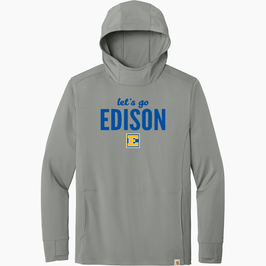EDISON HIGH SCHOOL TOMMIES <span class="pdp-name-mascot">EDISON TOMMIES</span> Carhartt Men's Force Sun Defender Long Sleeve Hooded T-Shirt