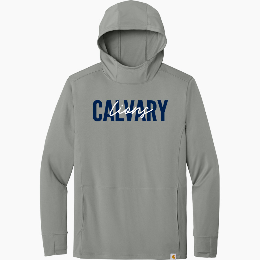 Calvary Lions Carhartt Men's Force Sun Defender Long Sleeve Hooded T-Shirt
