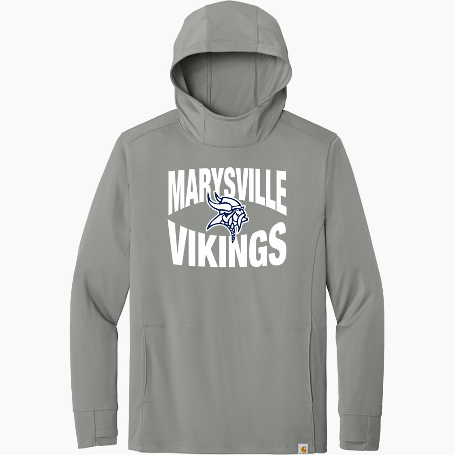 MARYSVILLE HIGH SCHOOL VIKINGS <span class="pdp-name-mascot">MARYSVILLE VIKINGS</span> Carhartt Men's Force Sun Defender Long Sleeve Hooded T-Shirt