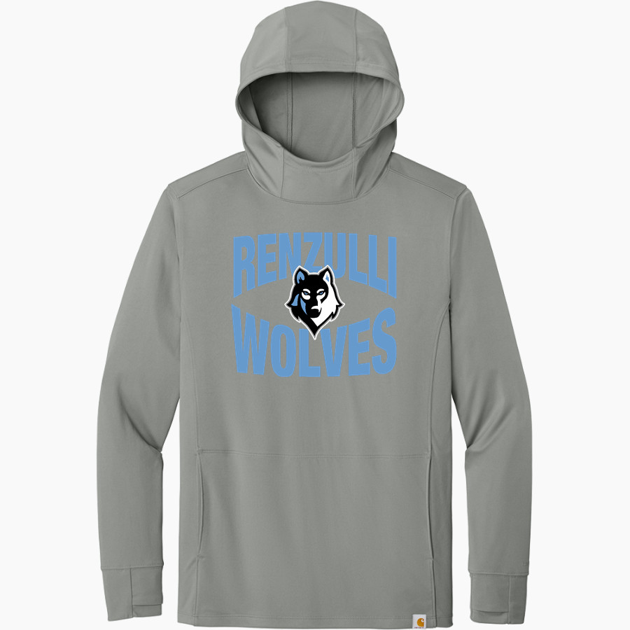 Renzulli Academy Wolves official online store <span class="pdp-name-mascot">Renzulli Wolves</span> Carhartt Men's Force Sun Defender Long Sleeve Hooded T-Shirt