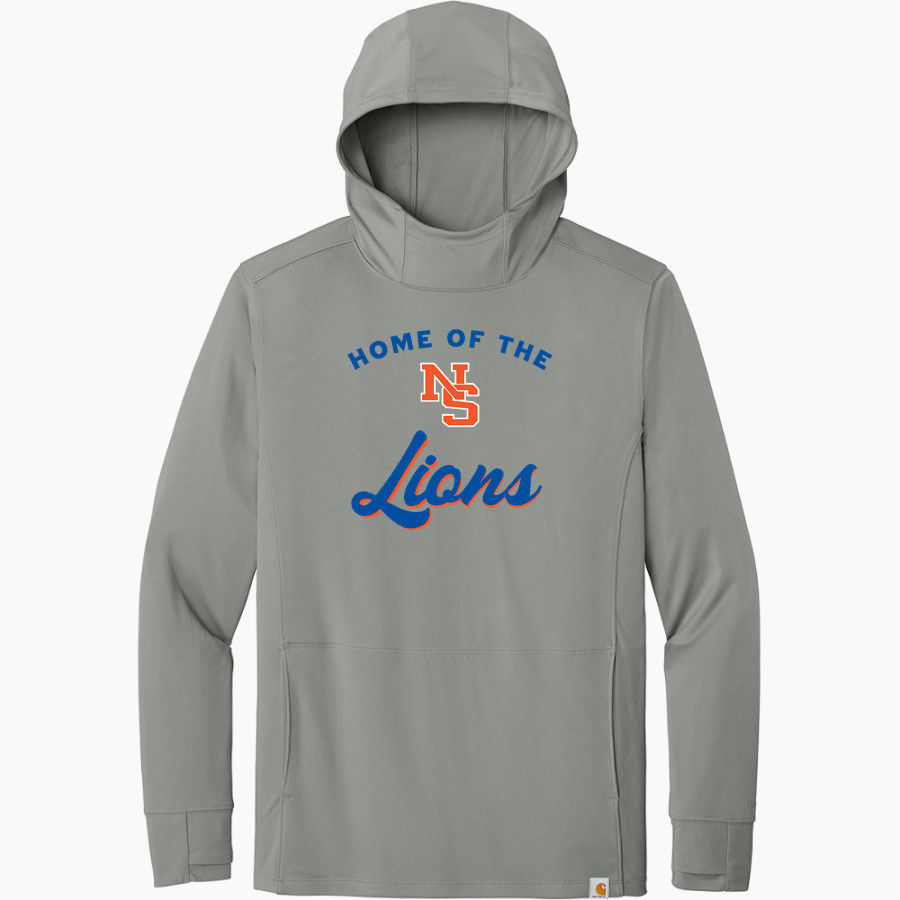 NEWTON SOUTH HIGH SCHOOL LIONS <span class="pdp-name-mascot">NEWTON SOUTH LIONS</span> Carhartt Men's Force Sun Defender Long Sleeve Hooded T-Shirt