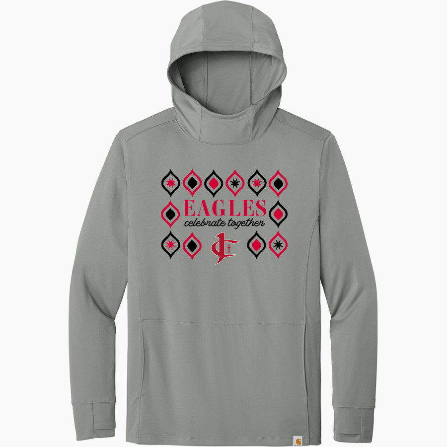 Jupiter Christian Eagles Carhartt Men's Force Sun Defender Long Sleeve Hooded T-Shirt