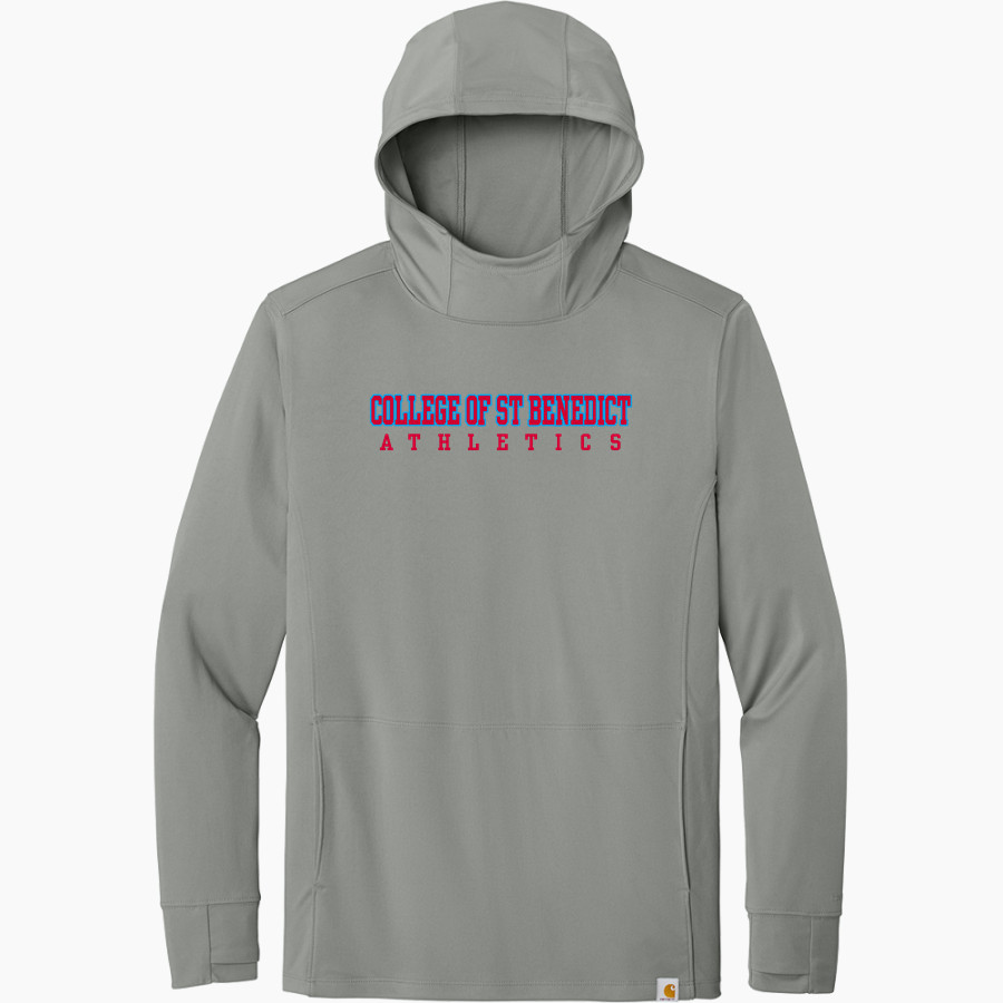 COLLEGE OF ST BENEDICT Bennies <span class="pdp-name-mascot">COLLEGE OF ST BENEDICT</span> Carhartt Men's Force Sun Defender Long Sleeve Hooded T-Shirt