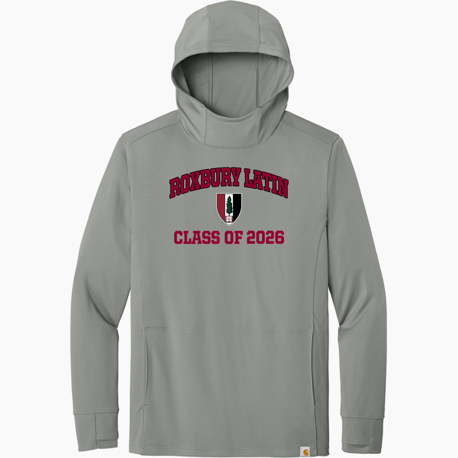 Roxbury Latin <span class="pdp-name-mascot">Roxbury Latin Foxes</span> Carhartt Men's Force Sun Defender Long Sleeve Hooded T-Shirt