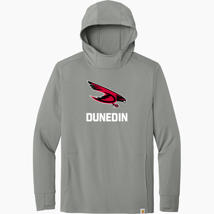 Dunedin Falcons Carhartt Men's Force Sun Defender Long Sleeve Hooded T-Shirt