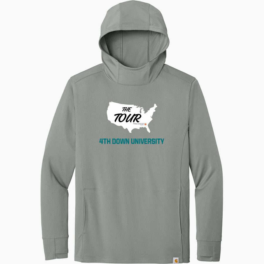 4th Down University 4th Down University <span class="pdp-name-mascot">4th Down University</span> Carhartt Men's Force Sun Defender Long Sleeve Hooded T-Shirt