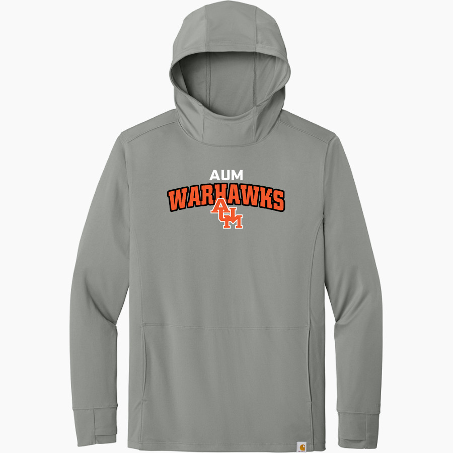 AUM Warhawks Carhartt Men's Force Sun Defender Long Sleeve Hooded T-Shirt