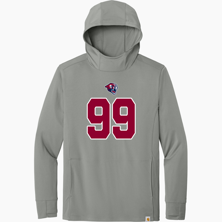 Perry Pumas Carhartt Men's Force Sun Defender Long Sleeve Hooded T-Shirt