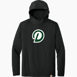 Delta College Pioneers Carhartt Men's Force Sun Defender Long Sleeve Hooded T-Shirt Front Thumbnail