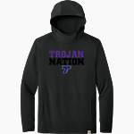 Trevecca University Trojans Carhartt Men's Force Sun Defender Long Sleeve Hooded T-Shirt Front Thumbnail