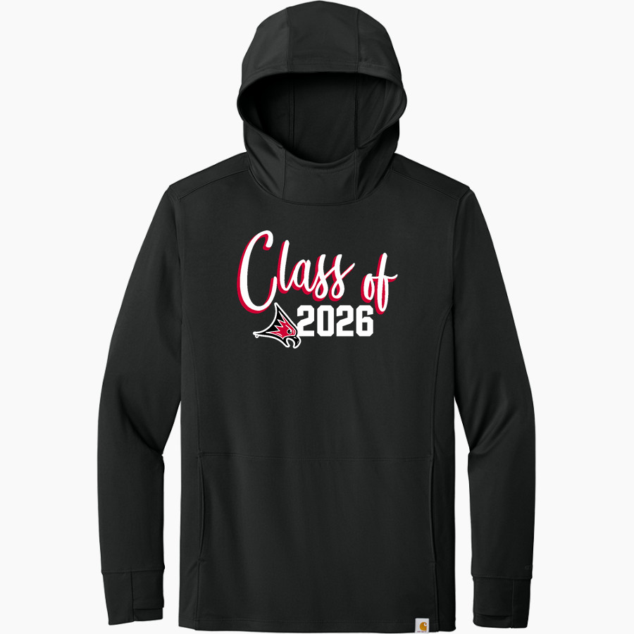 UW River Falls Falcons <span class="pdp-name-mascot">UW River Falls Falcons</span> Carhartt Men's Force Sun Defender Long Sleeve Hooded T-Shirt