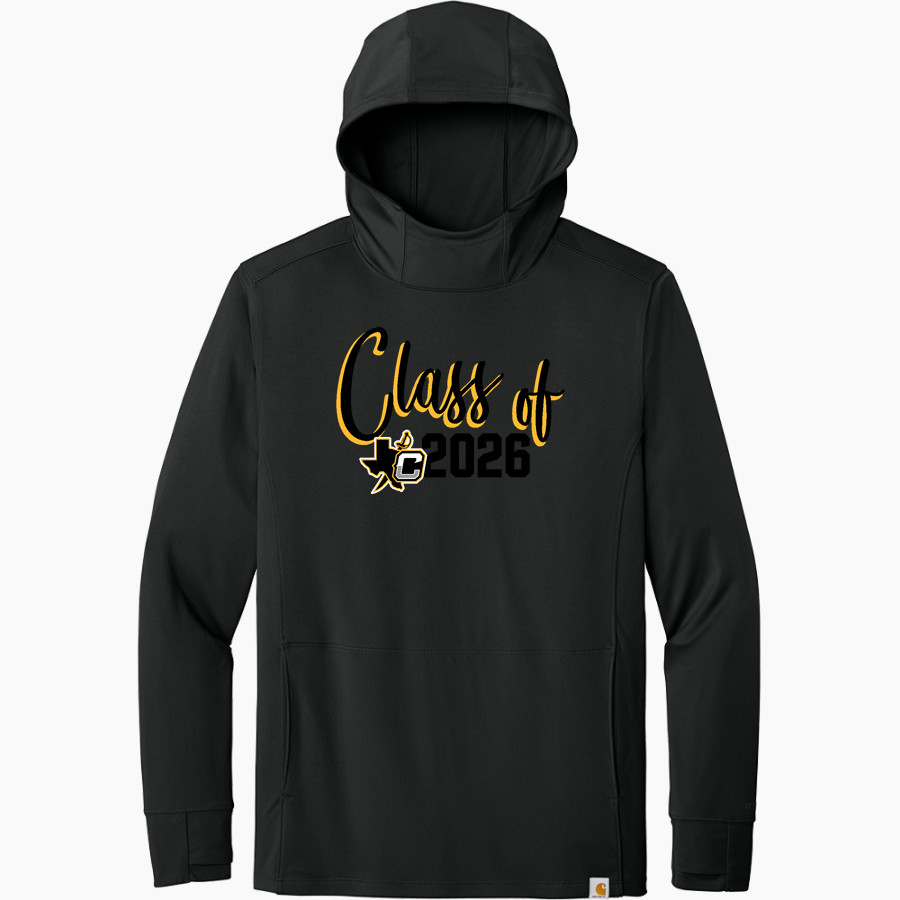 CRANDALL HIGH SCHOOL PIRATES <span class="pdp-name-mascot">CRANDALL PIRATES</span> Carhartt Men's Force Sun Defender Long Sleeve Hooded T-Shirt