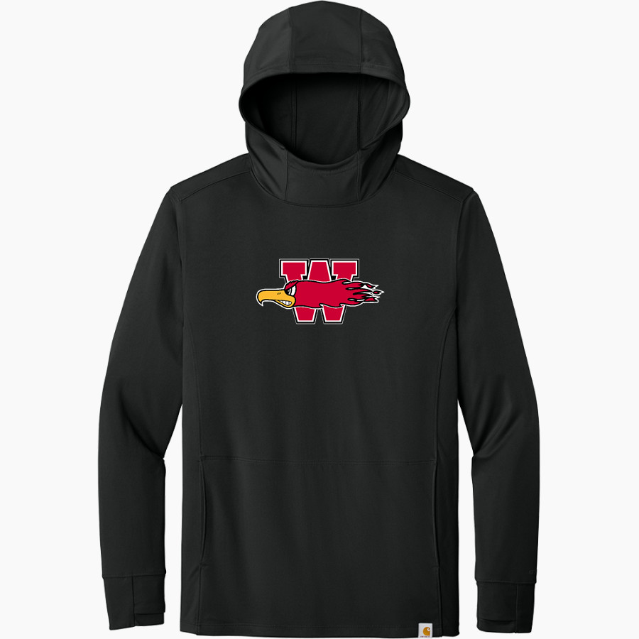 Wisconsin School For The Deaf Firebirds <span class="pdp-name-mascot">Wisconsin School For The Deaf Firebirds</span> Carhartt Men's Force Sun Defender Long Sleeve Hooded T-Shirt